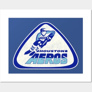 Defunct Houston Aeros Hockey Team Posters and Art